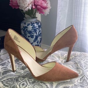 JustFab Tellen Cognac brown D'Orsay Pump